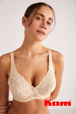 Pazarium - 	 Kom Rosenna Rahat Askılı Toparlayıcı Sütyen C Ten