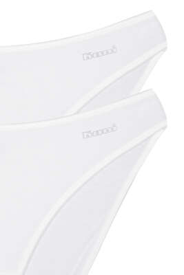 Kom Basic 2'li Külot Beyaz - Thumbnail