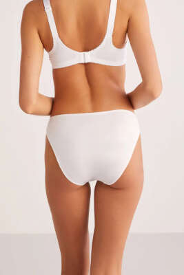 Kom Basic 2'li Külot Beyaz - Thumbnail