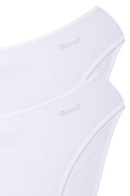Kom Basic 2'li Slip Külot Beyaz - Thumbnail