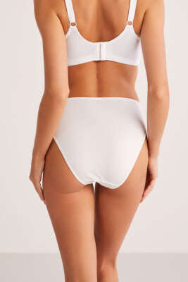 Kom Basic 2'li Slip Külot Beyaz - Thumbnail