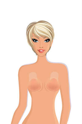 Yeni İnci Yapıştırmalı Hayalet Sütyen Ten - Thumbnail