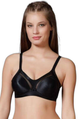 Yeni İnci Balensiz Transparan Detay Toparlayıcı Sütyen Siyah - Thumbnail