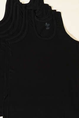 Cennetoğlu 6'lı Erkek Atlet Siyah - Thumbnail