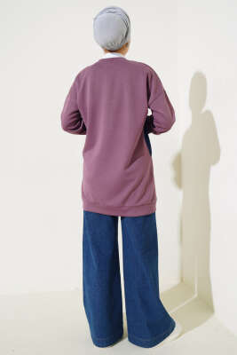 Kot Cep Detaylı Taşlı Tunik Galibarda - Thumbnail