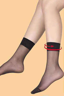 Müjde 20 Den İnce Soket Çorap 500 Siyah - Thumbnail