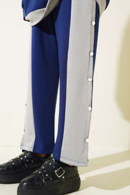 Loyşa Metal Düğme Detay İkili Takım Parlement - Thumbnail