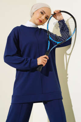 Önü Çımalı Tunik İkili Takım Parlement - Thumbnail