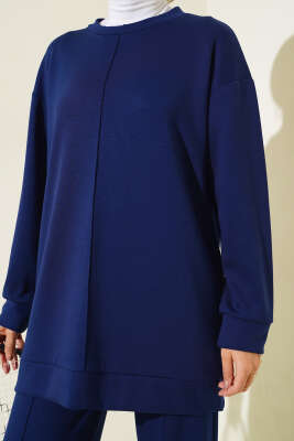 Önü Çımalı Tunik İkili Takım Parlement - Thumbnail