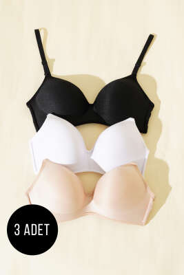 Balensiz Yok Gibi 3'lü Sütyen Asorti 1 - Thumbnail
