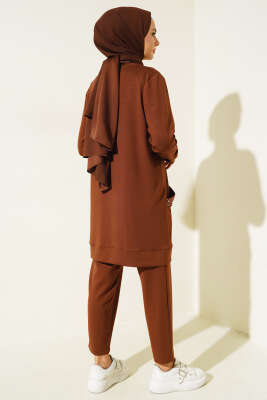 Cebi Taş Süslemeli İkili Takım Kahve - Thumbnail