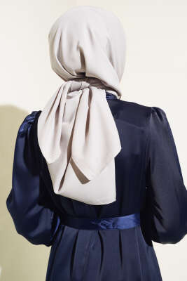 Medine İpeği Eşarp Açık Bej - Thumbnail