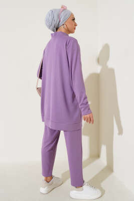 Boydan Çıtçıtlı İkili Takım Lila - Thumbnail