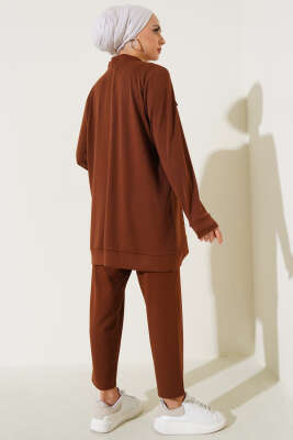 Boydan Çıtçıtlı İkili Takım Kahve - Thumbnail