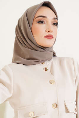 Medine İpeği Eşarp Sütlü Kahve - Thumbnail