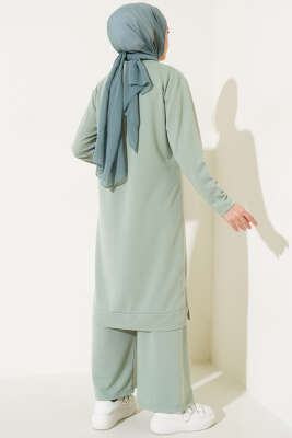 Armalı Bol Paça İkili Takım Mint - Thumbnail