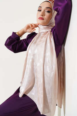 Sarmal Desen Jakar Melisa Şal Mocha -12 - Thumbnail