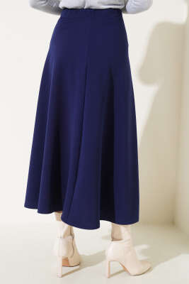 Düz Kloş Etek Lacivert - Thumbnail