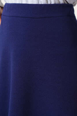 Düz Kloş Etek Lacivert - Thumbnail