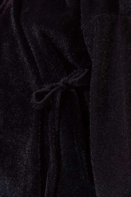 Yan Bağlamalı Goldfox Ceket Siyah - Thumbnail