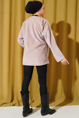 Yan Bağlamalı Goldfox Ceket Bej - Thumbnail