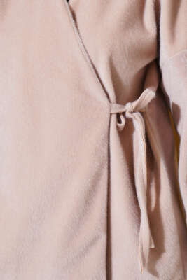 Yan Bağlamalı Goldfox Ceket Bej - Thumbnail