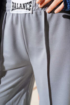 Balance Armalı Bel Lastikli Pantolon Kayrak Grisi - Thumbnail