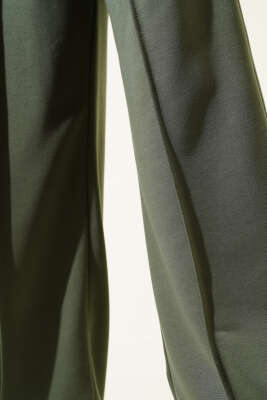 Balance Armalı Bel Lastikli Pantolon Haki - Thumbnail