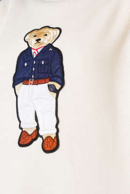 Ayıcıklı Triko Tunik Bej - Thumbnail