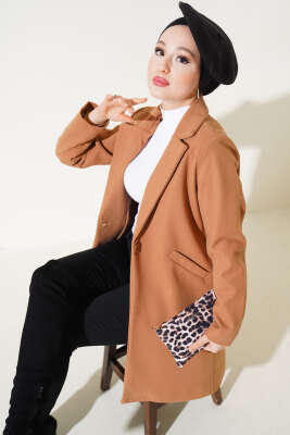 Pazarium - İçi Astarlı Kaşe Kaban Taba