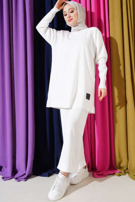 Polyelit Armalı İkili Takım Beyaz - Thumbnail