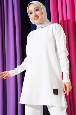 Polyelit Armalı İkili Takım Beyaz - Thumbnail