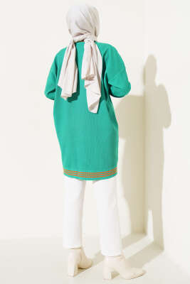 Polyelit Çizgi Detaylı Tunik Benetton - Thumbnail