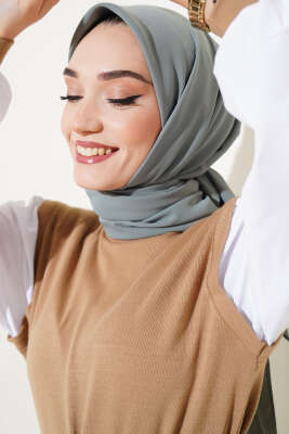 Medine İpeği Eşarp Nil Yeşili - Thumbnail