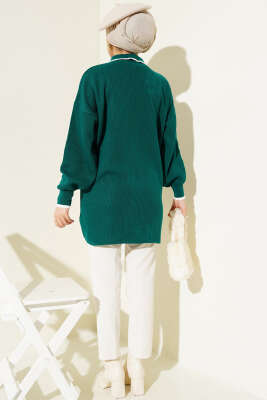 Üç Düğmeli Triko Tunik Nefti - Thumbnail