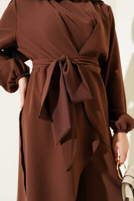 Bel Kuşaklı İkili Takım Kahve - Thumbnail