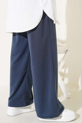 Balance Armalı Bel Lastikli Pantolon Füme - Thumbnail