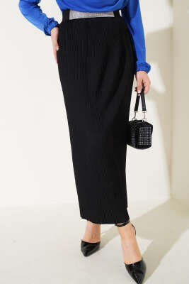 Fitilli Kalem Etek Siyah - Thumbnail