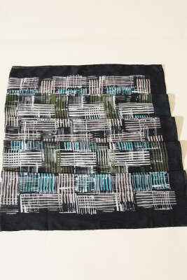 Asimetrik Çizgili 3'lü Bambu Eşarp Seti Asorti 2 - Thumbnail