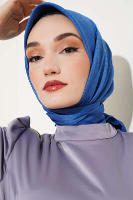 Pazarium - MK Desen Jakar Eşarp İndigo