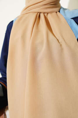 Cazz Düz Şal Kum Bej - Thumbnail