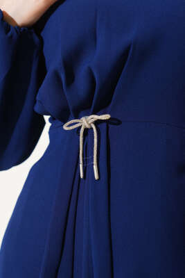 Pilise Etekli Tunik İkili Takım Lacivert - Thumbnail