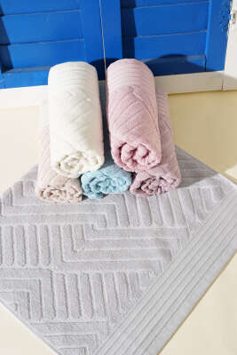 Milenyum El Yüz Havlusu Gri - Thumbnail