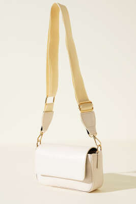 Pazarium - Tek Gözlü Mıknatıslı Kol Çantası Ekru