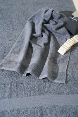 Pazarium - Vina Banyo Havlu 2'li Takım Füme