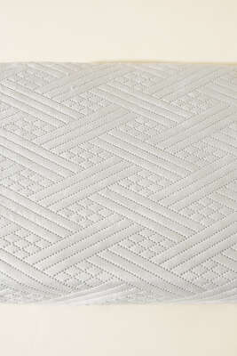 Çift Kişilik Yatak Örtüsü Gri - Thumbnail