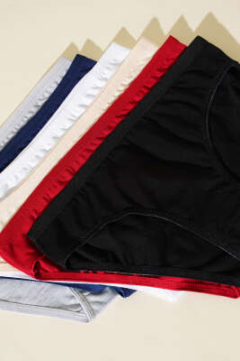 Bayan Basic 6'lı Külot Asorti 2 - Thumbnail