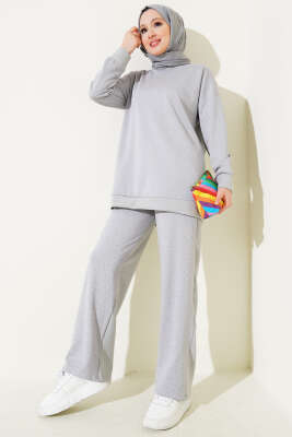 Pazarium - Loyşa Sim Puantiyeli İkili Takım Gri