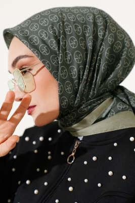 MK Desen Soft Eşarp Çağla Yeşili - Thumbnail