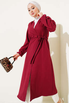 Pazarium - Beli Tünelli Uzun Kap Bordo